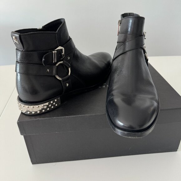 Philipp Plein BOOTS LOW FLAT STARS, Size EU 43/ US 10 - Picture 7 of 17